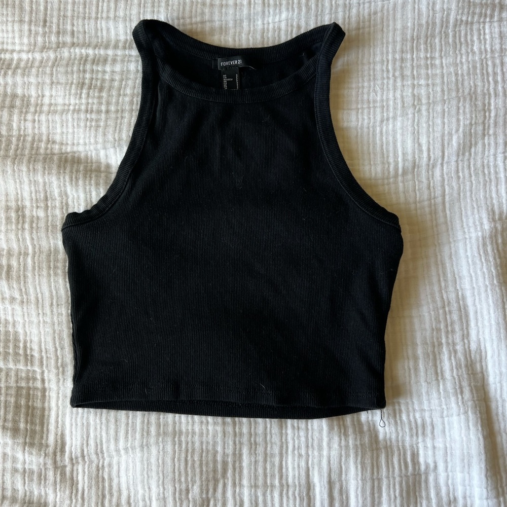 forever, 21 size small, black tank top